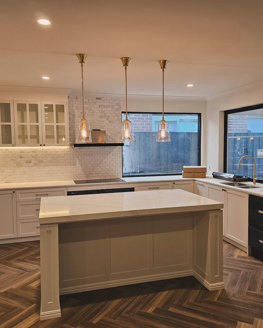 Kitchen with island
